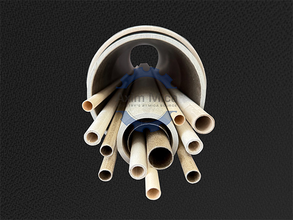 A diverse assortment of mica tubes, showcasing multiple sizes and vibrant colors.